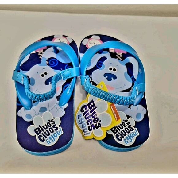 NEW WITH TAGS UNISEX BLUES CLUES FLIP FLOP SANDALS - Picture 1 of 5